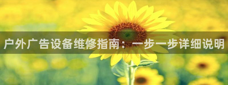 杏宇平台代理怎么赚钱：户外广告设备维修指南：一步一步详细说明