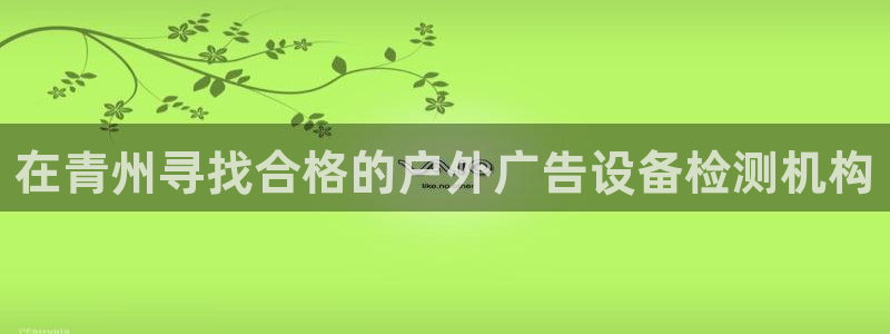 杏宇官方平台官网下载：在青州寻找合格的户外广告设备检测机构