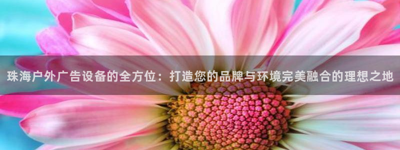 杏宇平台是什么：珠海户外广告设备的全方位：打造您的品牌与环境完美融合的理想之地