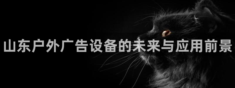 杏宇平台测速链接：山东户外广告设备的未来与应用前景