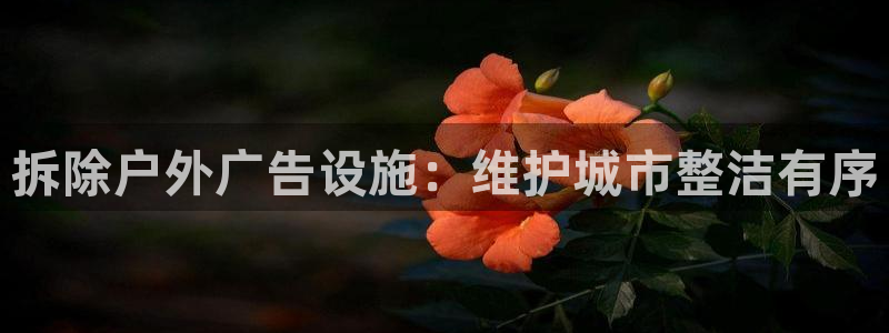 杏宇平台开户：拆除户外广告设施：维护城市