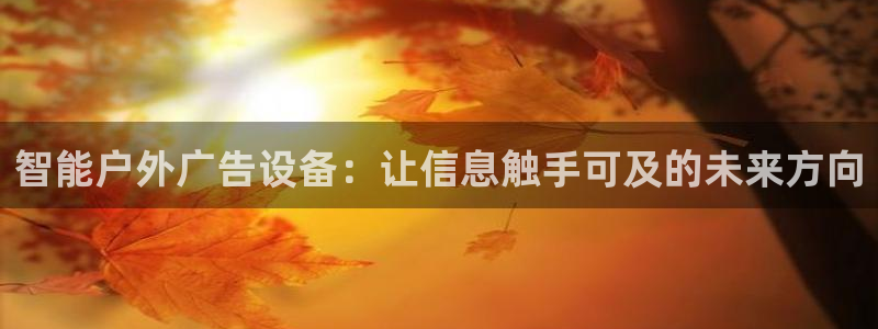 杏宇平台代理怎么样可靠吗：智能户外广告设