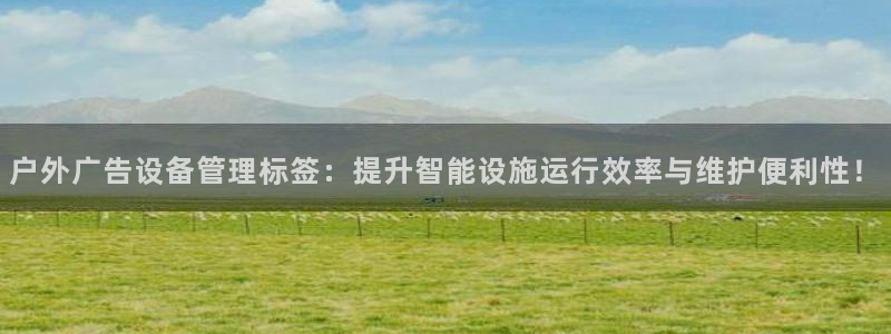 杏宇代理注册：户外广告设备管理标签：提升