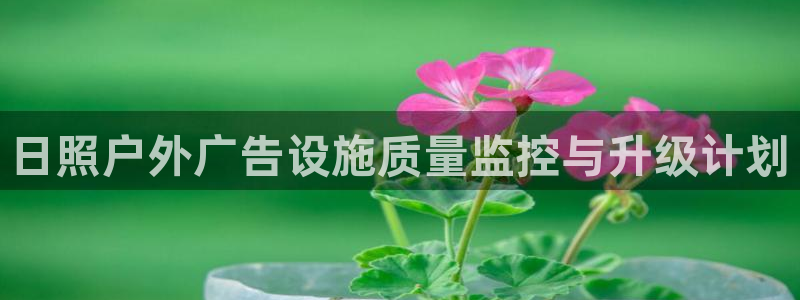 杏宇平台怎么样：日照户外广告设施质量监控