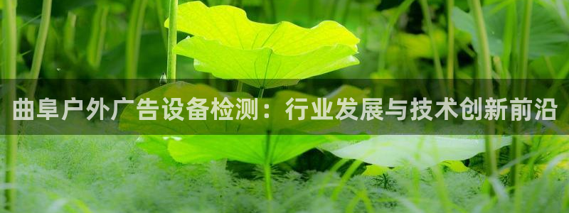 杏宇平台招商怎么样：曲阜户外广告设备检测：行业发展与技术创新前沿