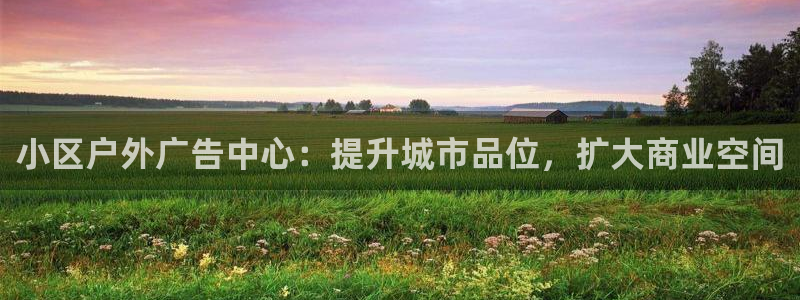 杏宇平台提现为什么这么久呢：小区户外广告中心：提升城市品位，扩大商业空间