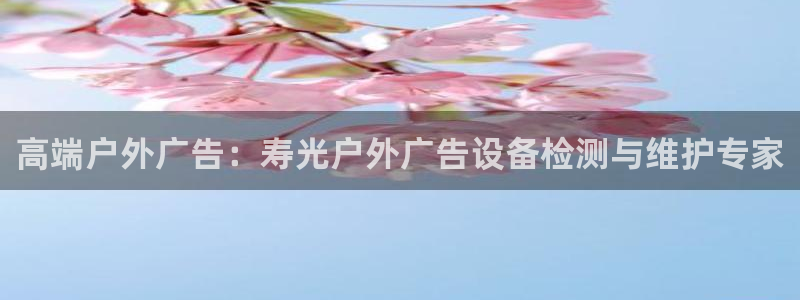 杏宇平台代理怎么样可靠吗：高端户外广告：寿光户外广告设备检测与维护专家